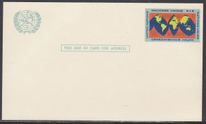 United Nations Scott UX3 Postal Card - 1963 Issue