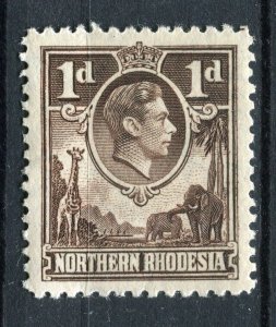 N.RHODESIA; 1938 early GVI pictorial issue Mint hinged Shade of 1d. value