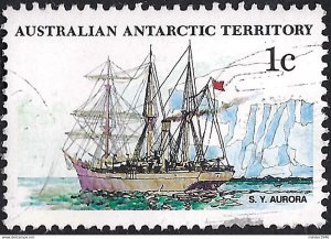 AUSTRALIAN ANTARCTIC TERRITORY (AAT) 1979 QEII 1c Multicoloured 'Ships, S.Y. ...