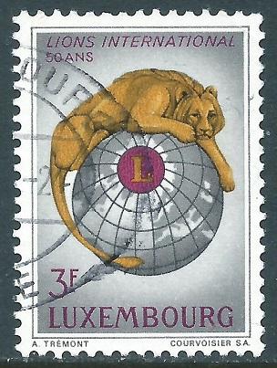 Luxembourg, Sc #451, 3fr Used