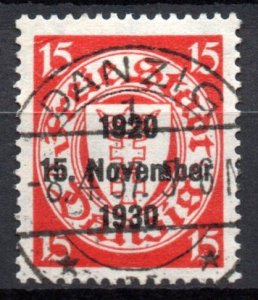 [AC] Germany Danzig 1930 Sc #202 Mi 222 *USED* Mi-CV 13€