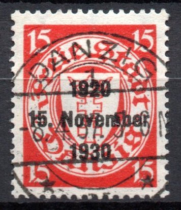 [AC] Germany Danzig 1930 Sc #202 Mi 222 *USED* Mi-CV 13€