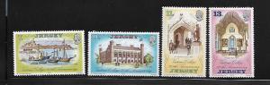 GB,JERSEY,179-82, MNH, JERSEY VICTORIA COLLEGE, 125TH ANNIVERSARY