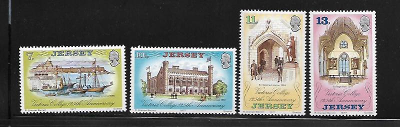 GB,JERSEY,179-82, MNH, JERSEY VICTORIA COLLEGE, 125TH ANNIVERSARY