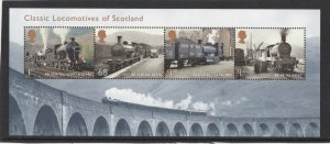 MS3283 2012 Classic Locomotives of Scotland miniature sheet UNMOUNTED MINT/MNH 