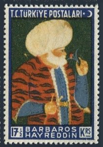 Turkey 874, MNH. Michel 1109. Barbarossa II-Khair ed-Din, 1941.