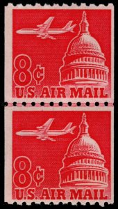 U.S. C65 MNH VF Joint Line Pair (Small Hole)