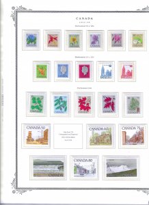 CANADA COLLECTION 1953-1999 SCOTT PAGES-CLEAR MOUNTS- MINT NH SCOTT BINDER/COVER