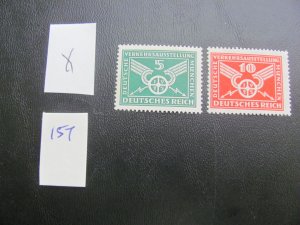 Germany 1925 MNH  SC 345-346  X SET VF 55 EUROS (157)