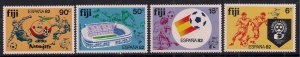 Fiji 1982 QE2 Set World Cup Football Champions Umm SG 636 - 639 ( J1115 )