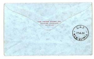 AUSTRALIA & NEW GUINEA Franking Air Mail 1934 First Flight Cover {samwells}Y137b