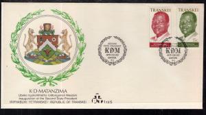 Transkei 56-57 U/A FDC