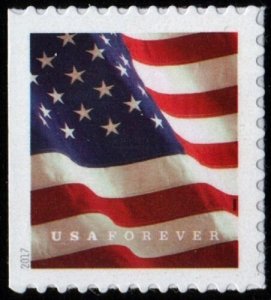 2017 49c U.S. Flag Booklet Forever Single, SA Scott 5160 Mint F/VF NH