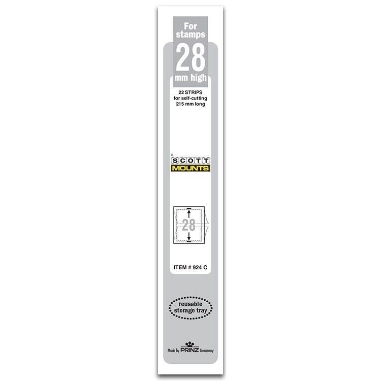 Showgard/Scott/Prinz Strips of 215mm Stamp Mount Size: 215x28 Item: #924 Clear