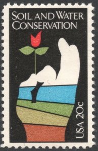 SC#2074 20¢ Soil and Water Conservation Single (1984) MNH