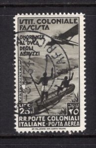 Italian Colonies 1934 Amadeo Airmail Single VF Used #C28 CV$215