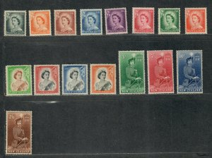 New Zealand Sc#288-301 M/LH/VF, Cv. $179.35