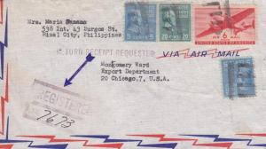 Cover: 1949, APO 74 (Philippines) to Chicago, IL, See Remark  (M2826)