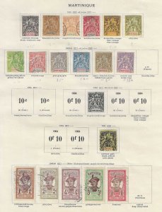 FRANCE - COLONIES 1893-1912 Mint unused and used assembly - 39662