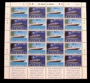 BAHAMAS - SCOTT# 917-918 - MNH - PANE 20 - CAT VAL $45.00