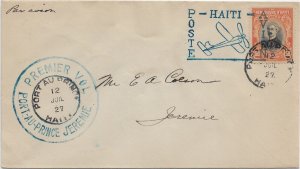 Port au Prince to Jeremie, Haiti 1927 1st Flight (53866)