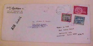 SAUDI ARABIA  MIXED COVER USA FORWARDED 1970