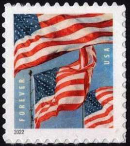 SC#5654 (Forever) U.S. Flags Sheet Single: BCA (2022) SA