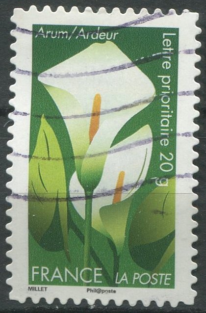 France Sc#4157 Used, (60c) multi, Say it with flowers (2012)