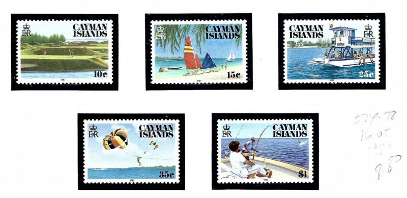 Cayman Is 574-78 NH 1987 Tourism