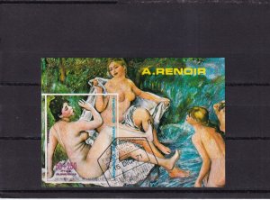 SA28d Equatorial Guinea 1971 Painting by Renoir used minisheet