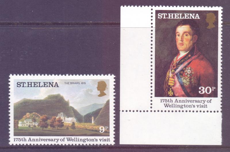 Saint Helena Scott 342/343, 1980 Duke of Wellington Set MNH**