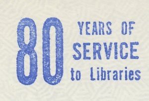 Meter cut USA 1971 80 years of Service to Libraries