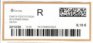 Denia Registered Label Spain 2020 On Piece A20P39F2572-