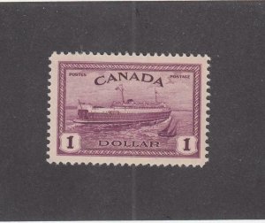 CANADA (MK3704) # 273  VF-MLH $1 PEI TRAIN FERRY/ ABEGWEIT/RED-VIO CAT VALUE $55