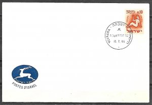 Israel 1965 Cover Scott #195 Yotvata First Day Cancel