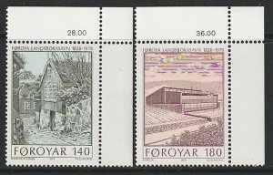 1978 Faroe Islands - Sc 39-40 - MNH VF - 2 single - Old/New Library