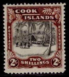 COOK ISLANDS GVI SG144, 2s black & red-brown, M MINT. Cat £48.