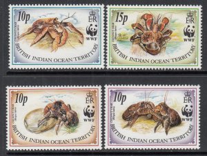 British Indian Ocean Territory 132-135 Crabs MNH VF