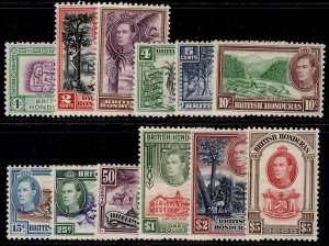 BRITISH HONDURAS GVI SG150-161, 1938-47 complete set, M MINT. Cat £225.