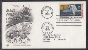 United States Scott 76 Art Craft FDC - 1969 Airmail Issue #3