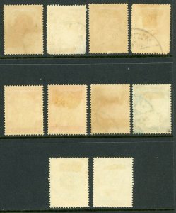 Thailand 1900 Collection Scott 92//105 VFU W668 ⭐⭐⭐ 