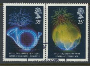 Great Britain SG 1434a  ( SG 1434 & 1435 ) Used   - Anniversaries