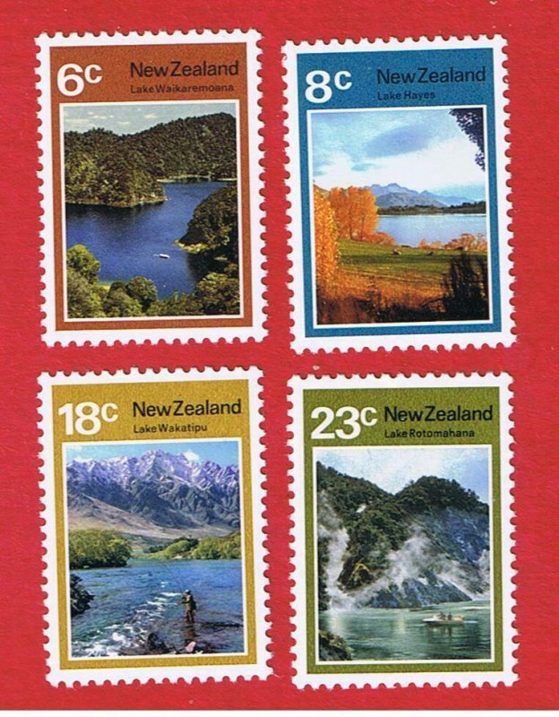 New Zealand #507-510  MNH OG  Lakes  Free S/H