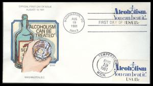 #1927 Alcoholism Collins FDC