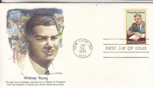 1981, Whitney White, Fleetwood, FDC (E7943)