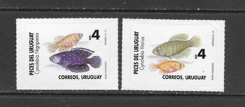 FISH - URUGUAY #1642-3  MNH