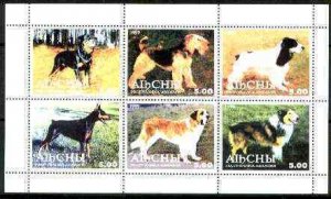 ABKHAZIA - 1999 - Dogs #3 - Perf 6v Sheet - M. N.H. - Private Issue