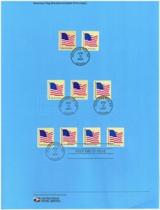 US #SP1636 (4129-4135) Flags Souvenir Page (4Stars)