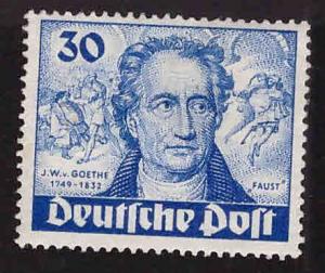 Germany Berlin Occupation Scott 9N63 Faust stamp MH* disturbed gum