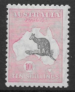 Australia roo 10 shilling pink & gray